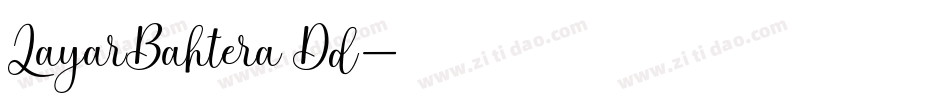 LayarBahtera Dd字体转换